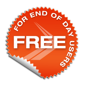 Free end-of-day users badge